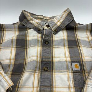 Carhartt Shirt Mens XL Plaid Relaxed Fit Force Casual Workwear Button Front